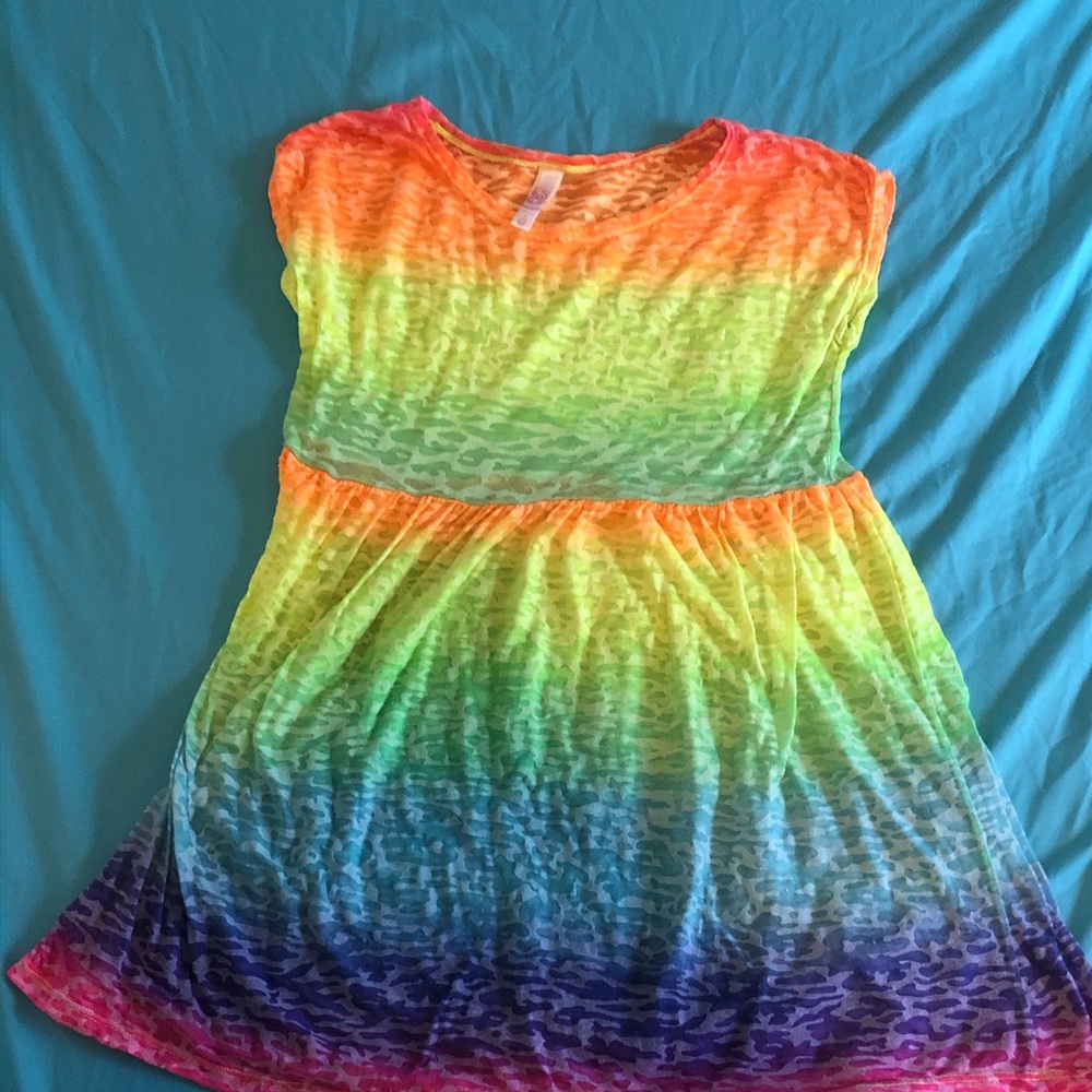 Rainbow leopard coverup